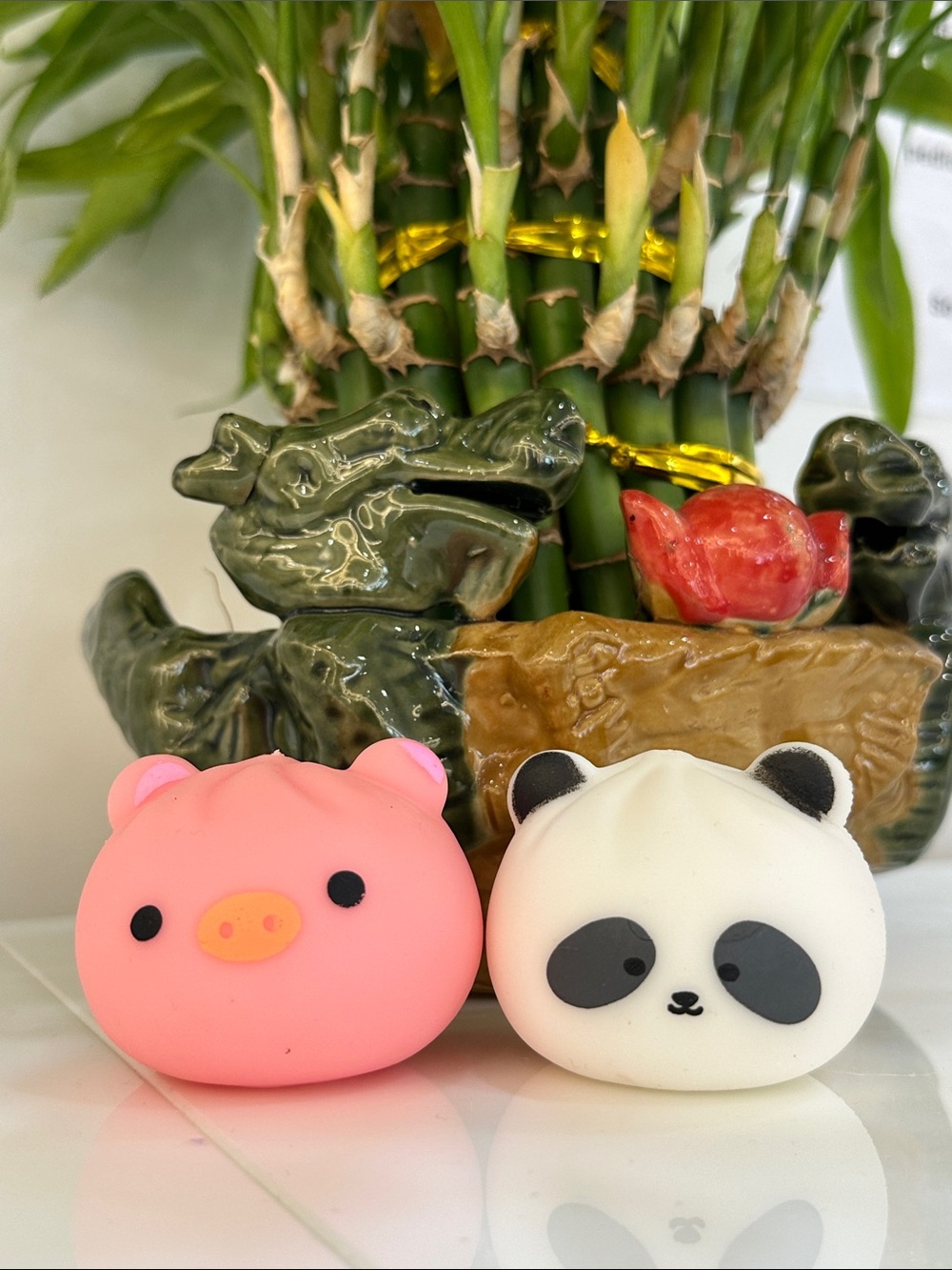 NWT Squishy Pig & Panda Bao Buddies